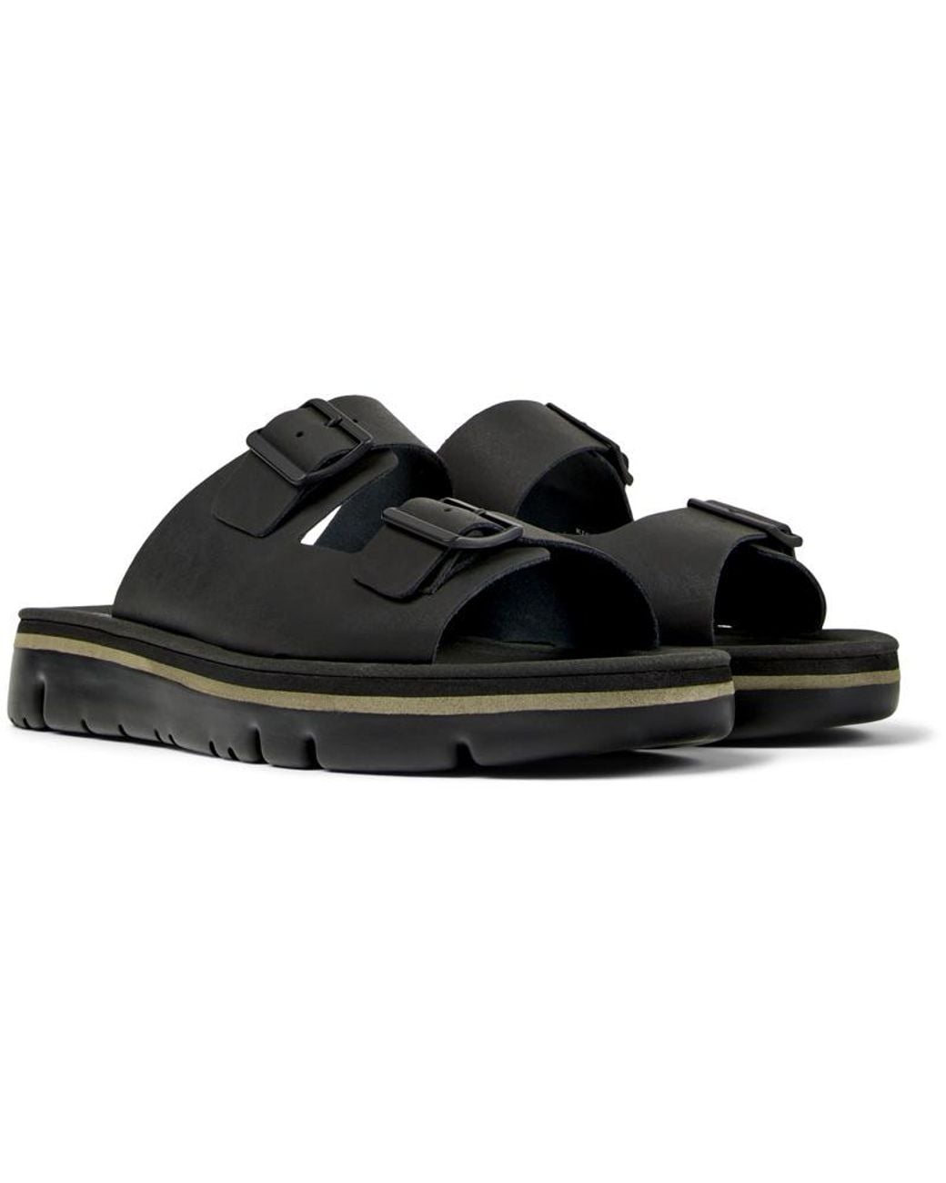 Camper Black Oruga Sandals for men