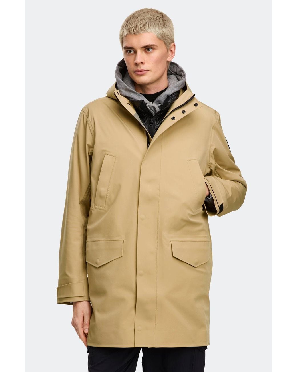 Canada Goose Natural Barclay Rain Jacket Disc for men