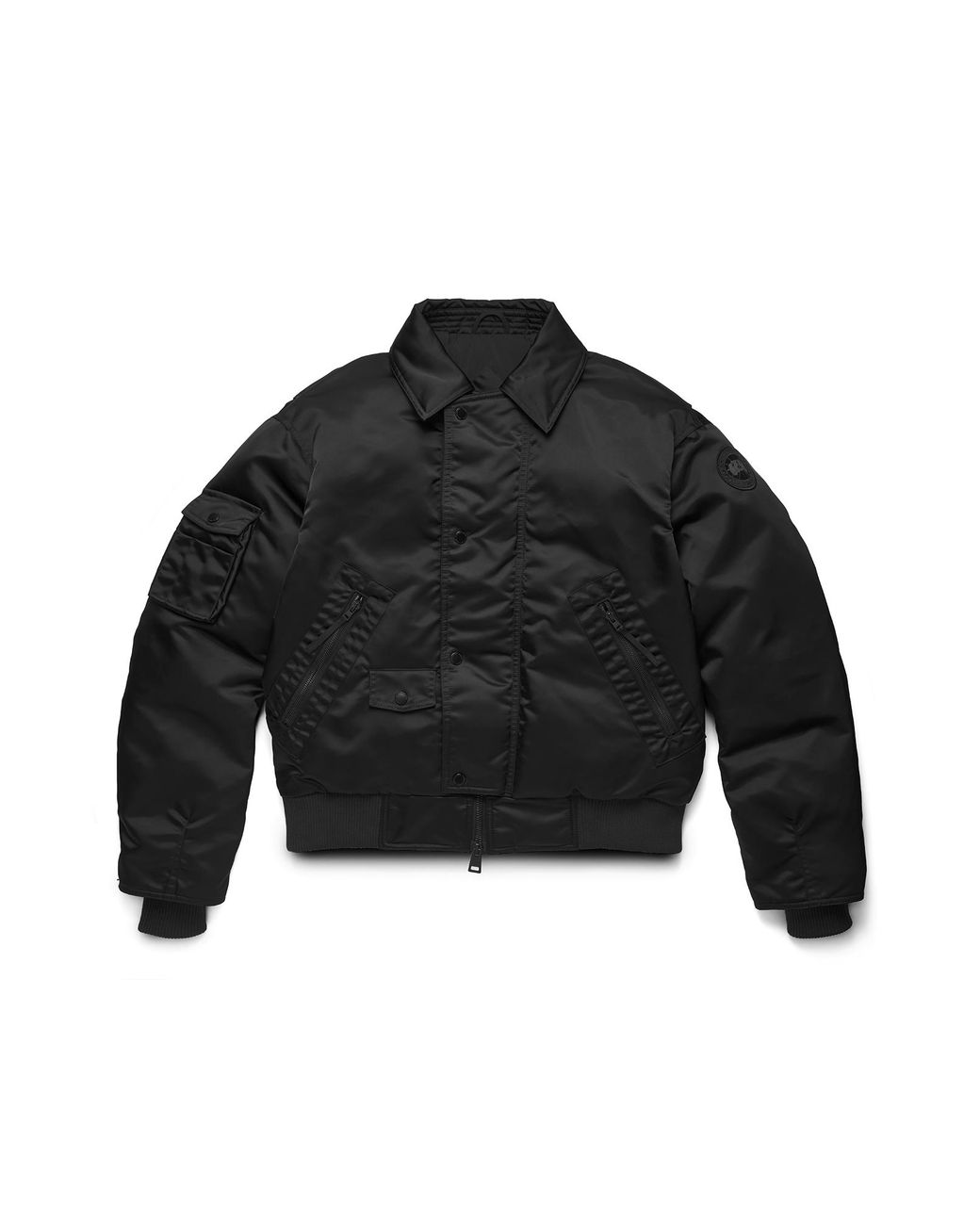 Canada Goose Black Seguin Aviator Bomber for men