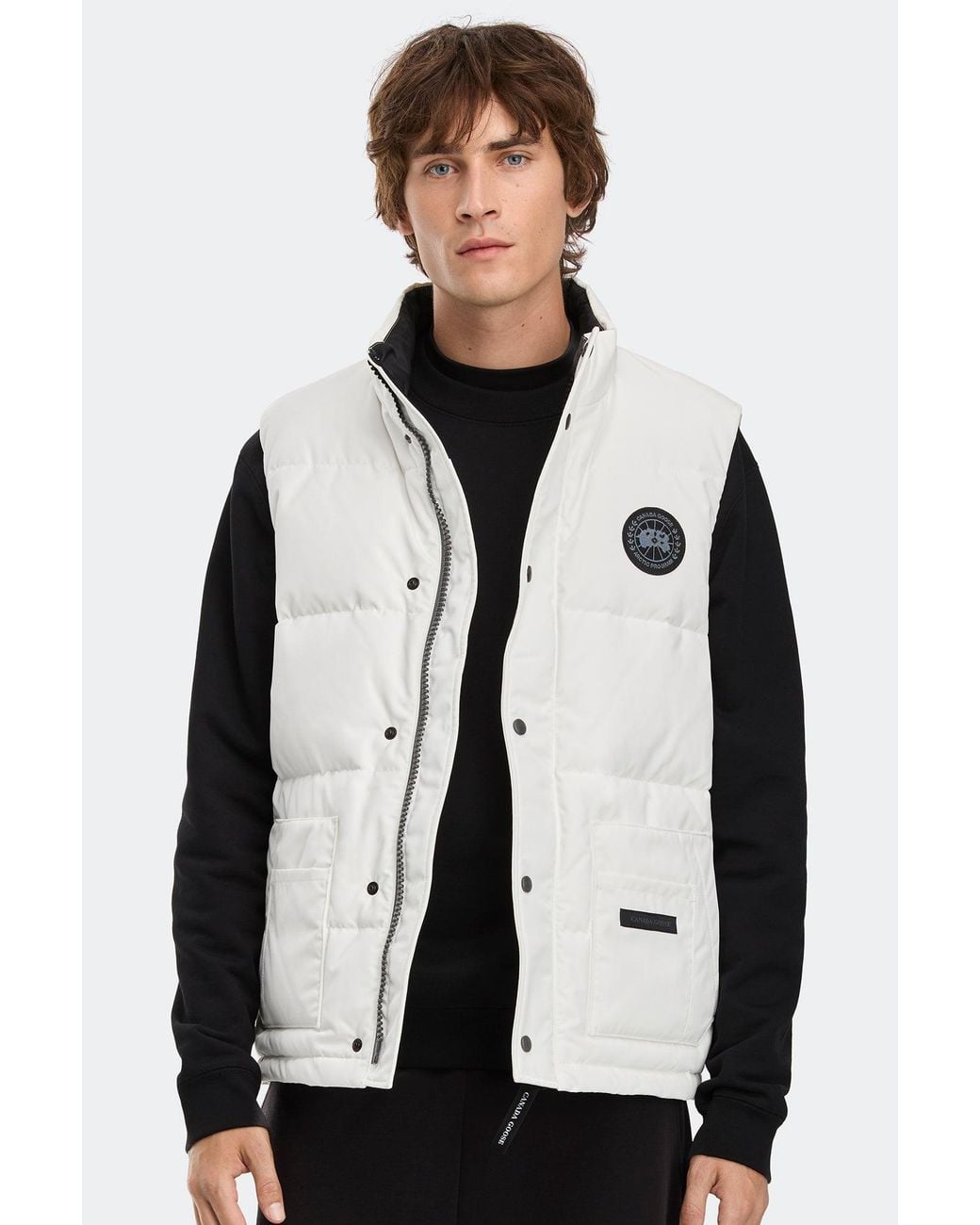 Canada Goose Black Freestyle Crew Vest Disc for men
