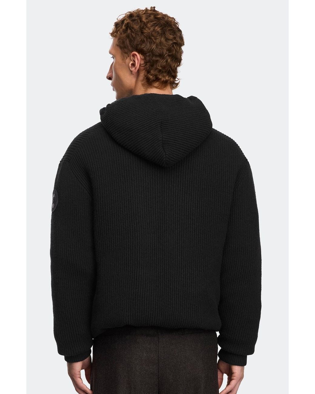 Canada Goose Black Hybridge Hunter Full Zip Hoodie for men