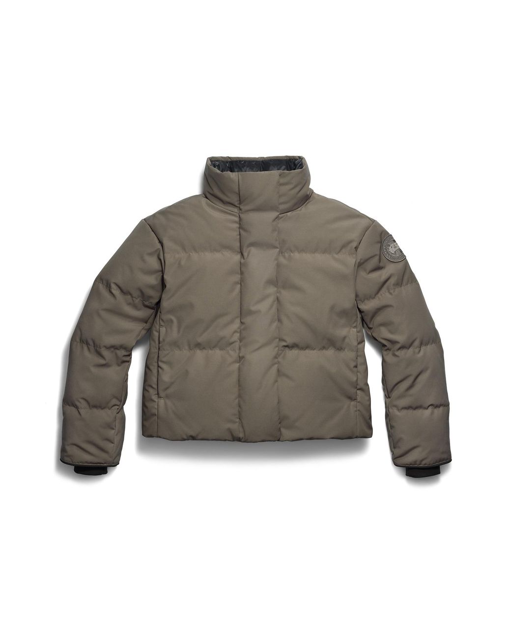 Canada Goose Brown Grandview Cropped Jacket Tonal Disc