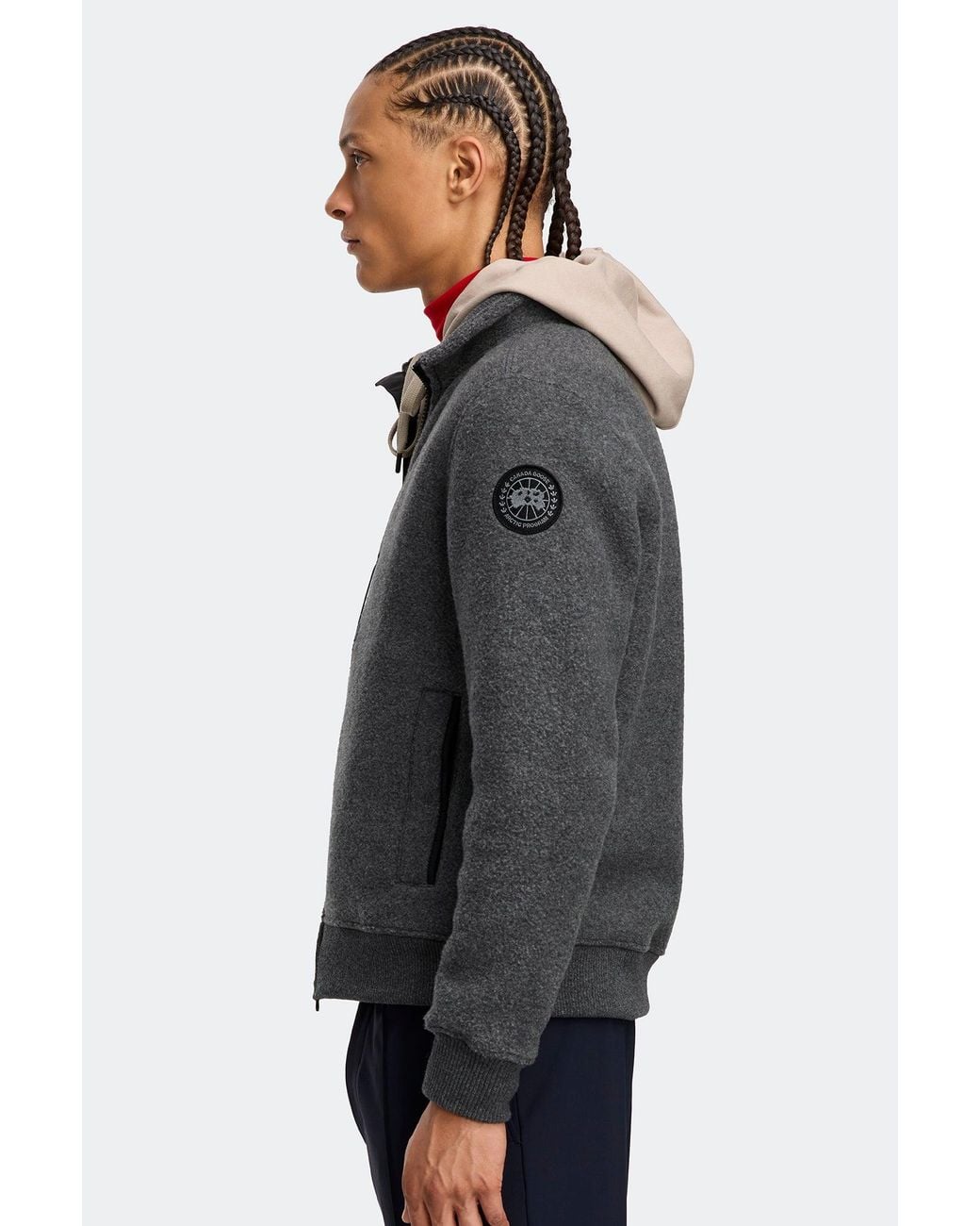 Canada Goose Gray Lawson Fleece Jacket Disc for men