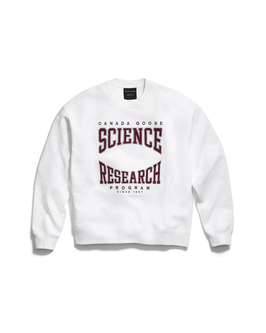 Canada Goose White Wander Science Research Sweatshirt