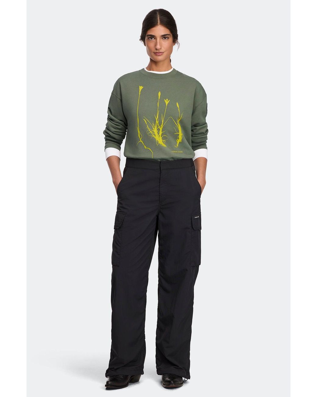 Canada Goose Green Wander Flower Sweatshirt