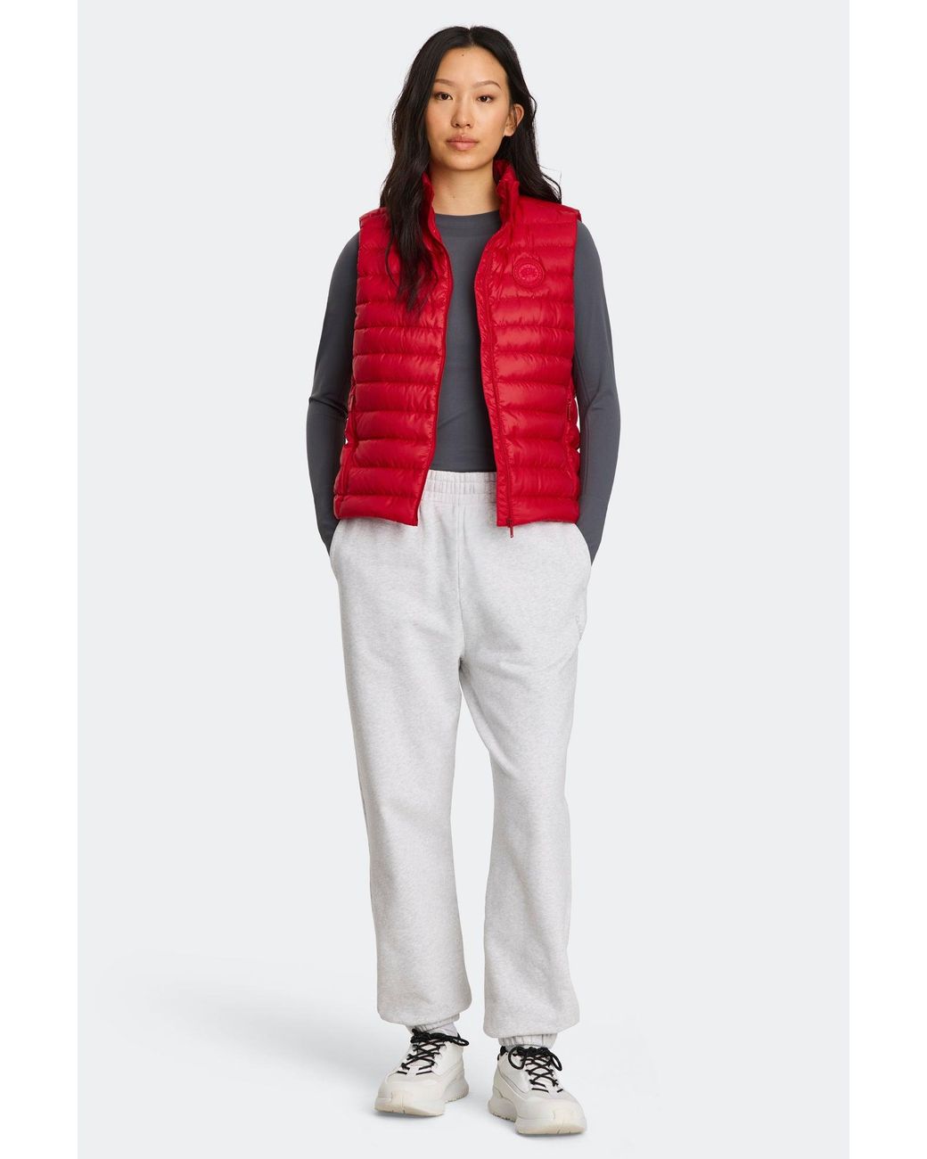 Canada Goose Red Aethera Vest Tonal Disc