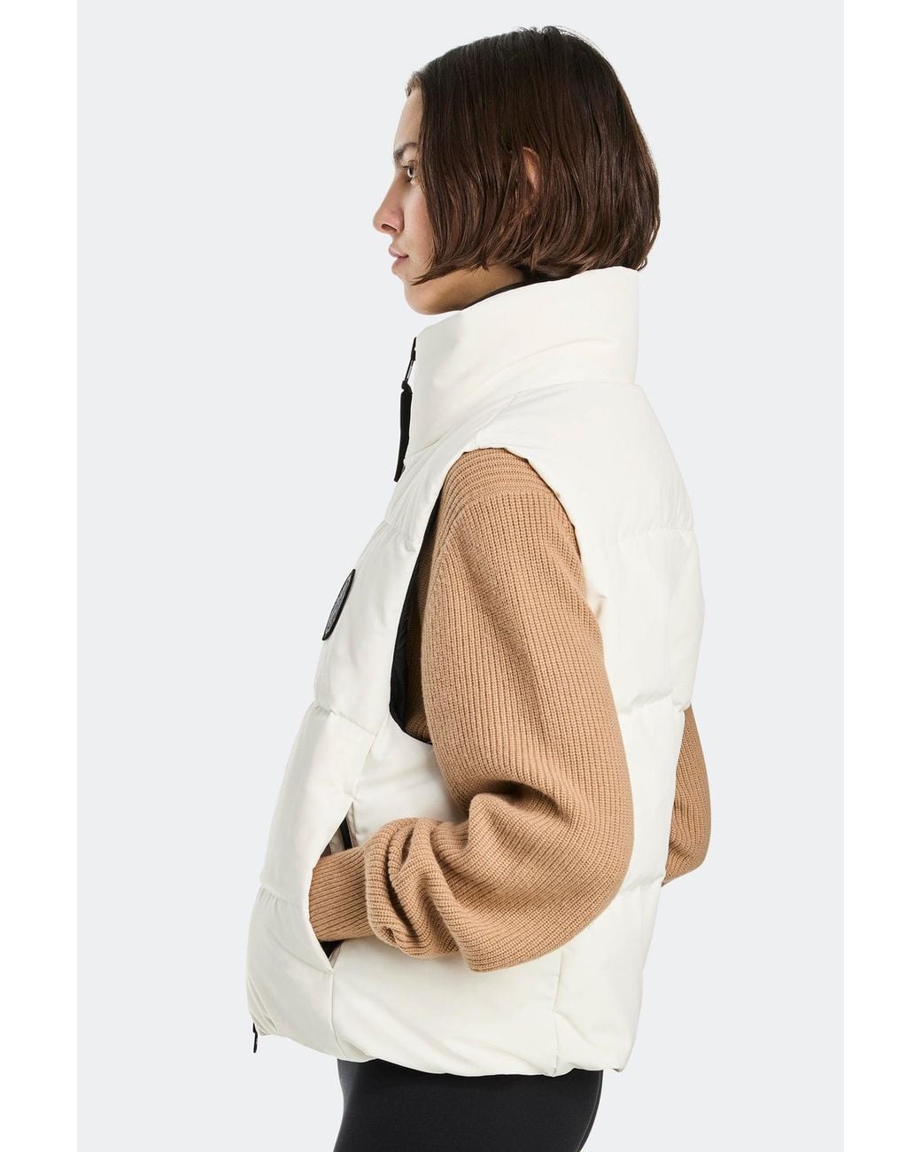 Canada Goose Natural Grandview Cropped Vest Disc