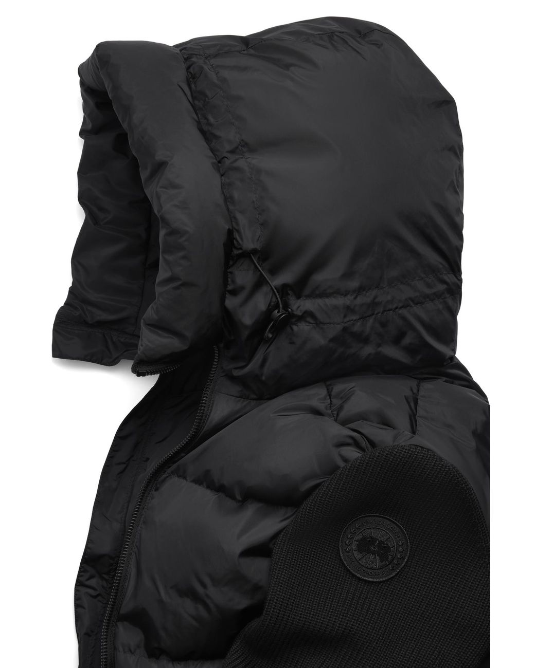 Canada Goose Black Hybridge Grove Knit Hoodie for men