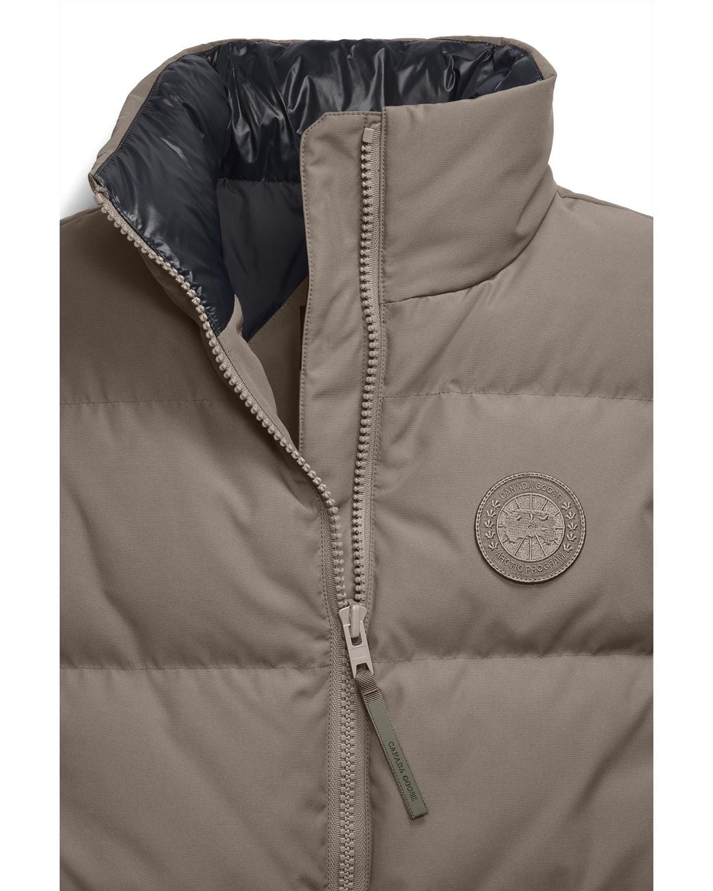 Canada Goose Brown Grandview Cropped Vest Tonal Disc