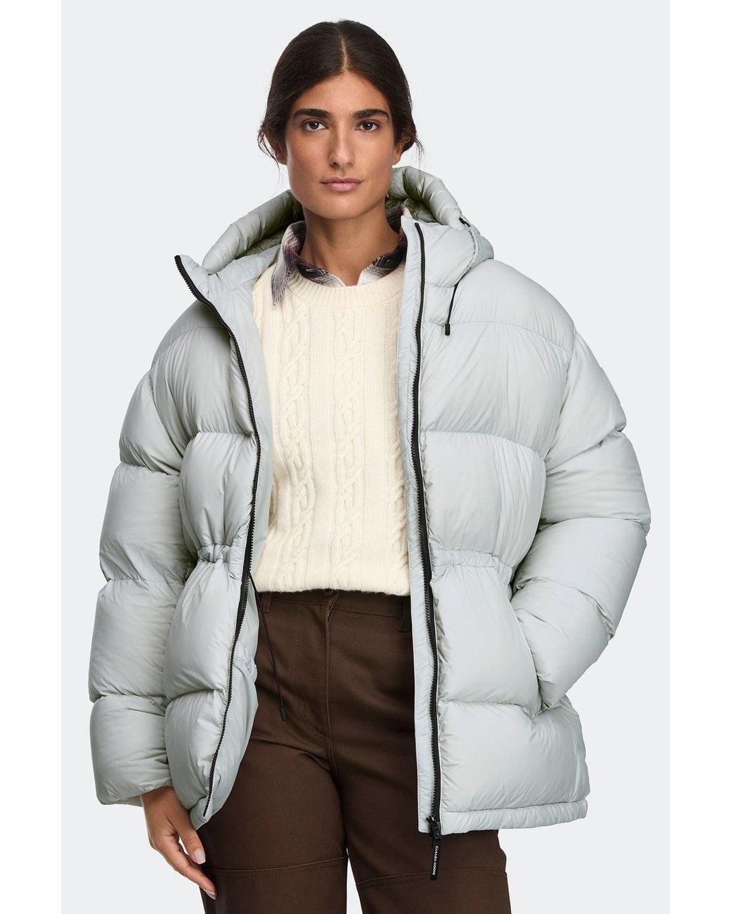 Canada Goose Gray Fallon Puffer Coat