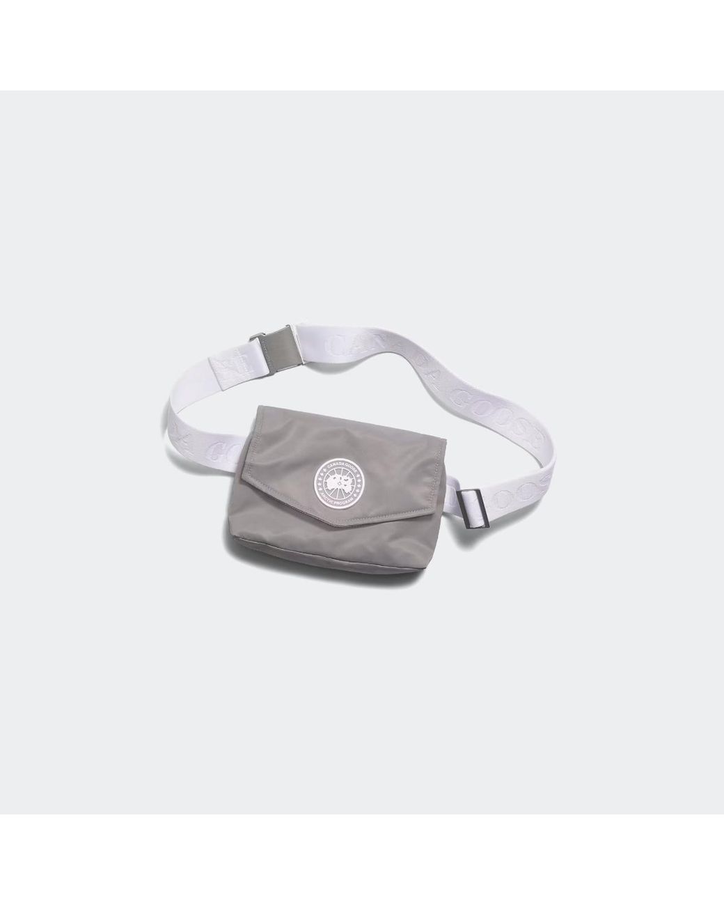 Canada Goose White Performance Satin Mini Waist Pack for men