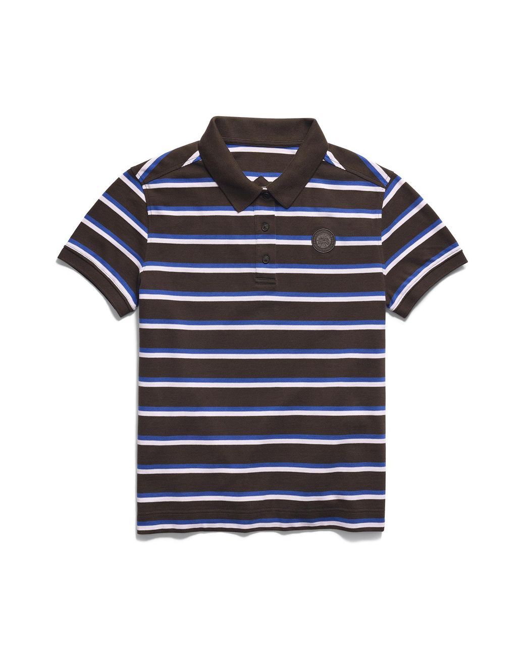 Canada Goose Blue Almira Striped Polo Tonal Disc