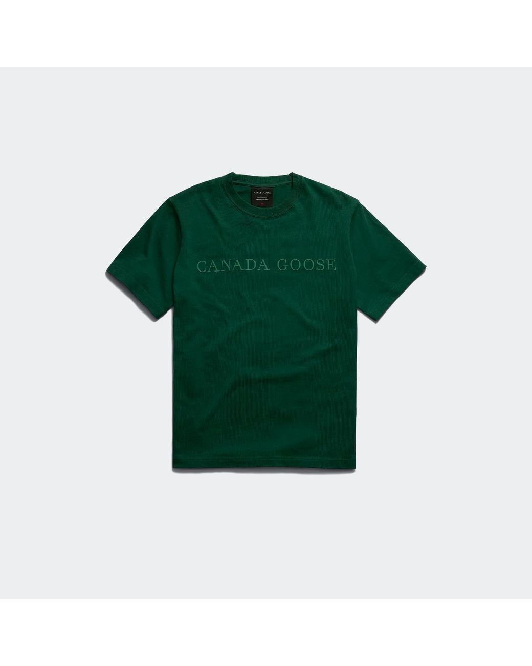 Canada Goose Green Vantage Embroidered T-Shirt for men