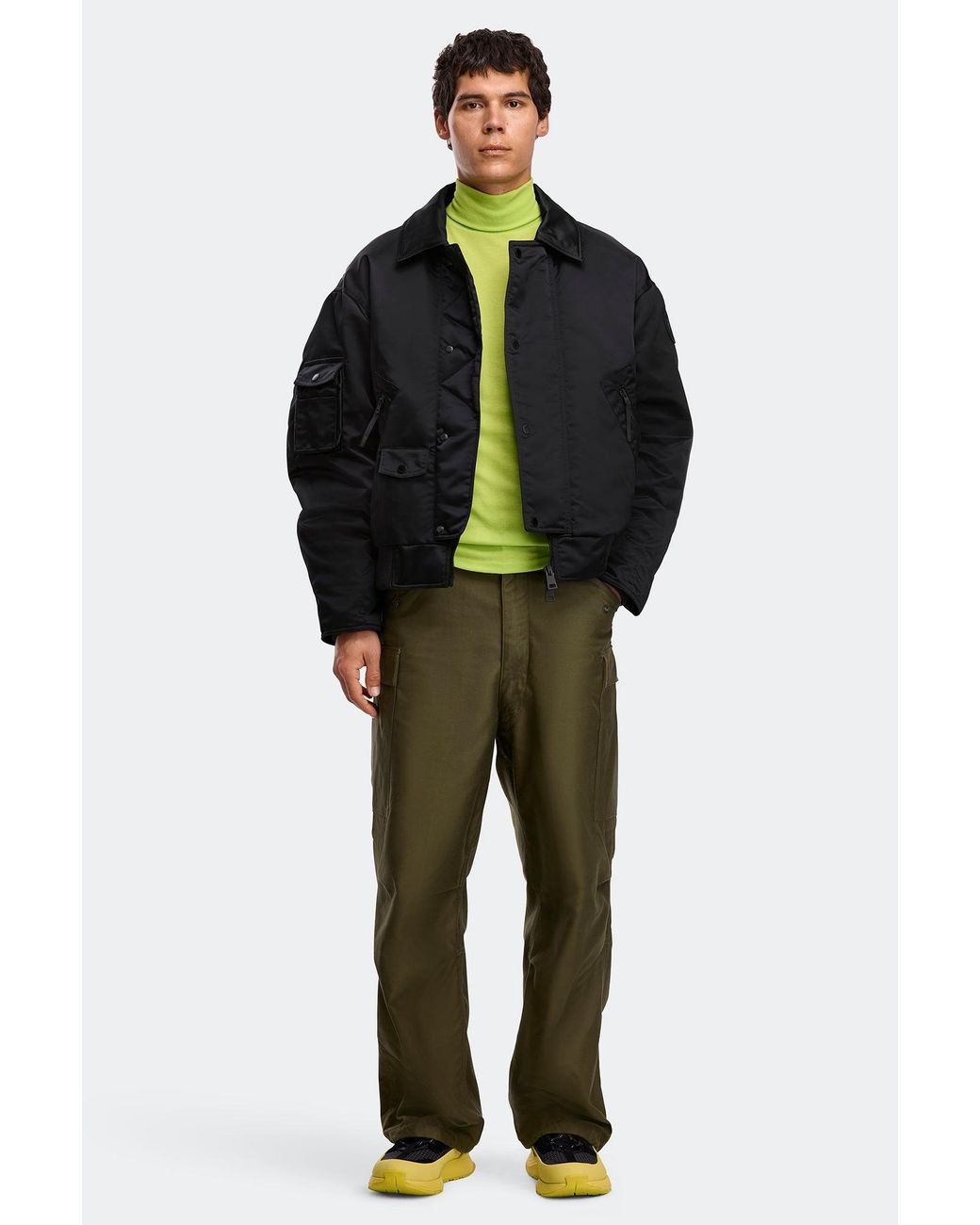 Canada Goose Black Seguin Aviator Bomber for men