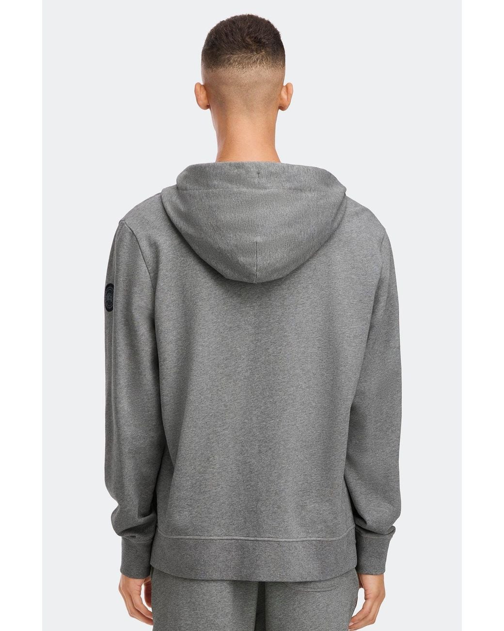 Canada Goose Gray Huron Full Zip Hoodie Disc for men