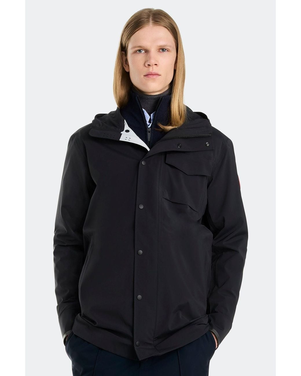 Canada Goose Blue Nanaimo Rain Jacket for men