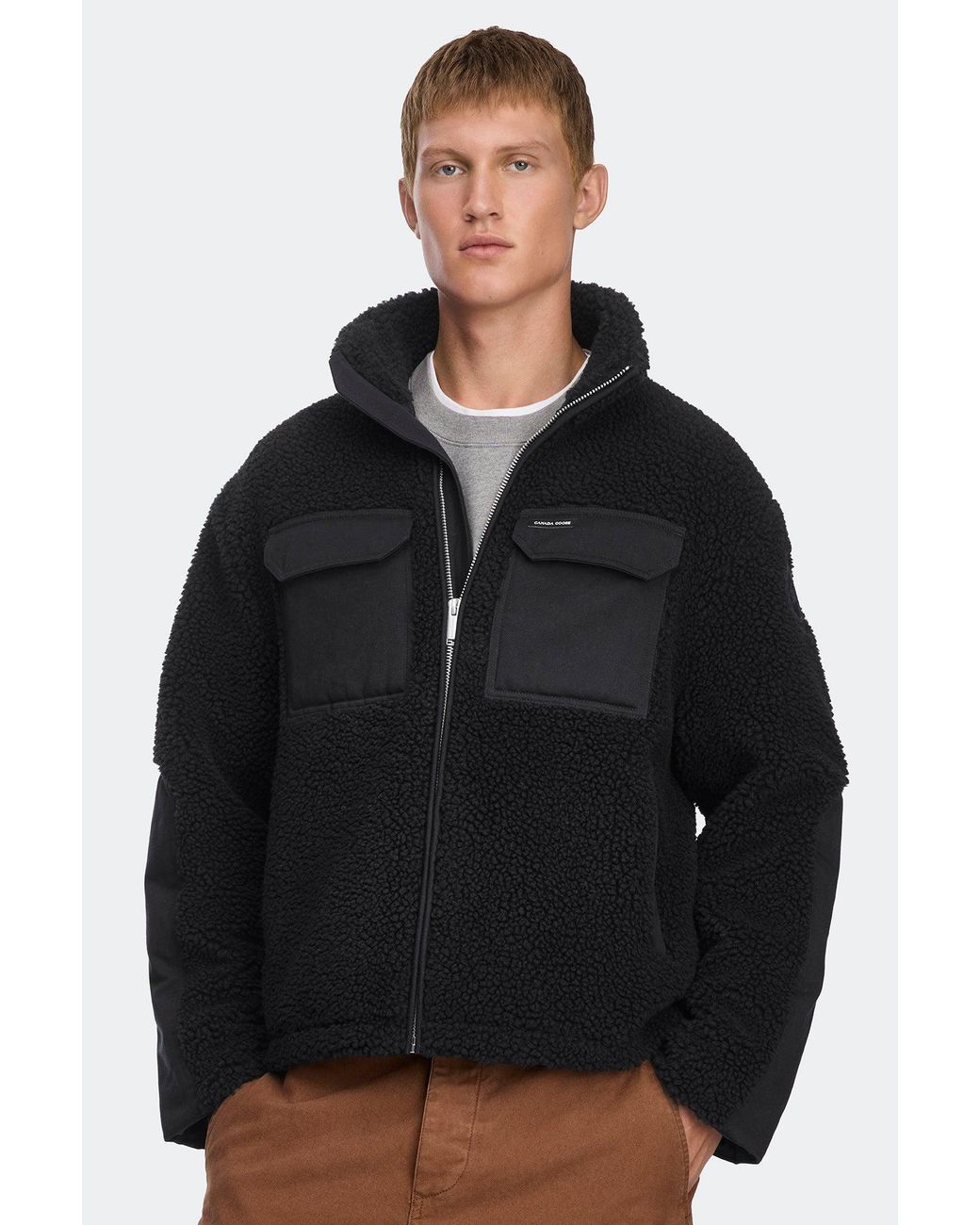 Canada Goose Black Harrier Fleece Jacket for men