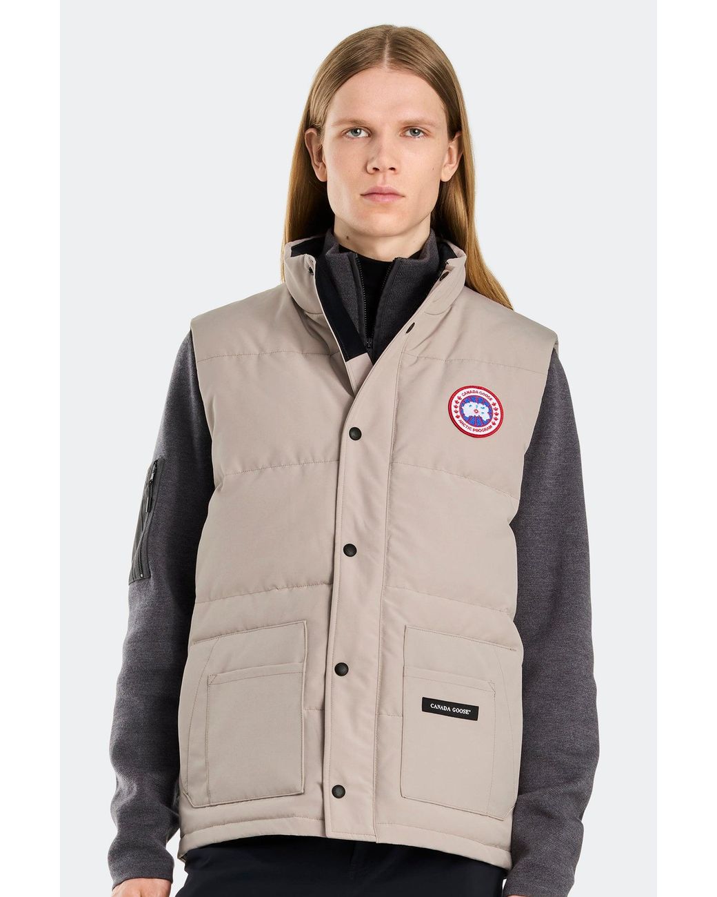 Canada Goose Natural Freestyle Crew Vest for men