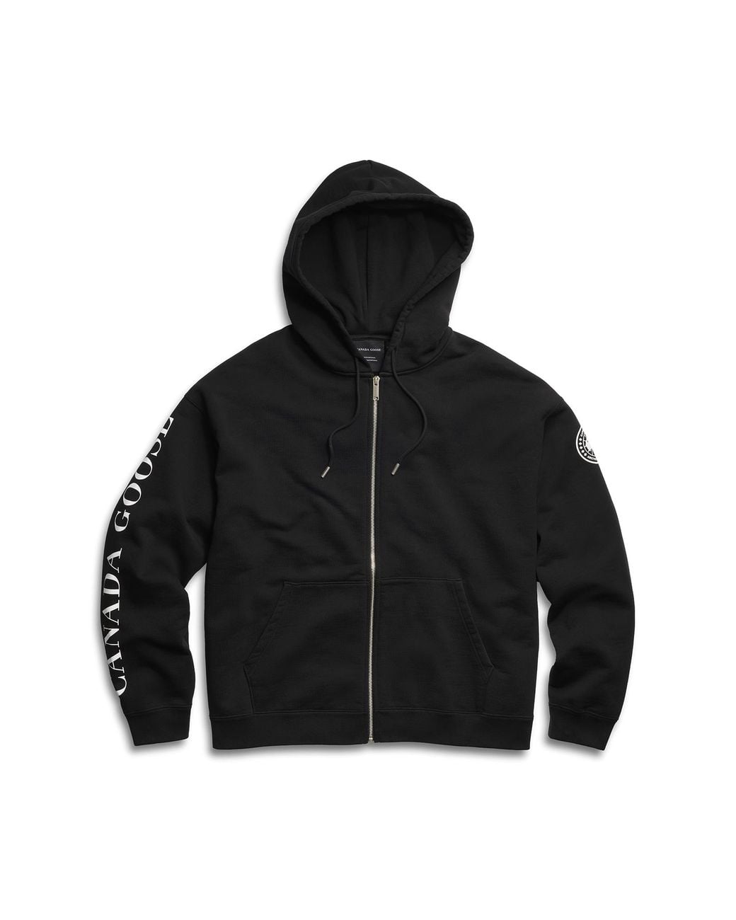 Canada Goose Black Rove Graphic Full Zip Hoodie for men