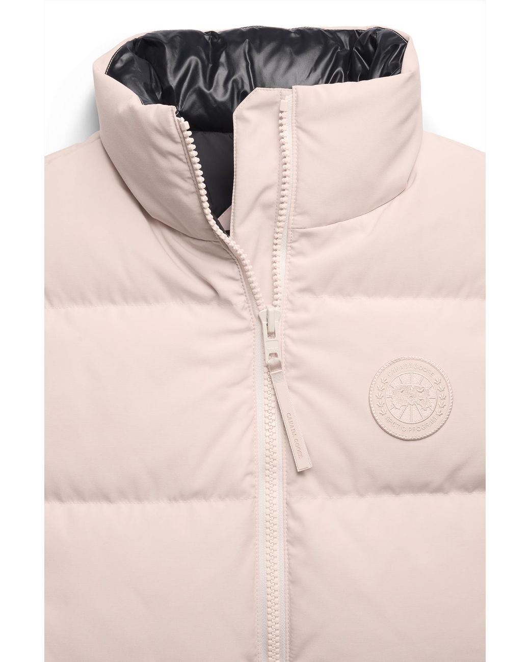 Canada Goose Natural Grandview Cropped Vest Tonal Disc