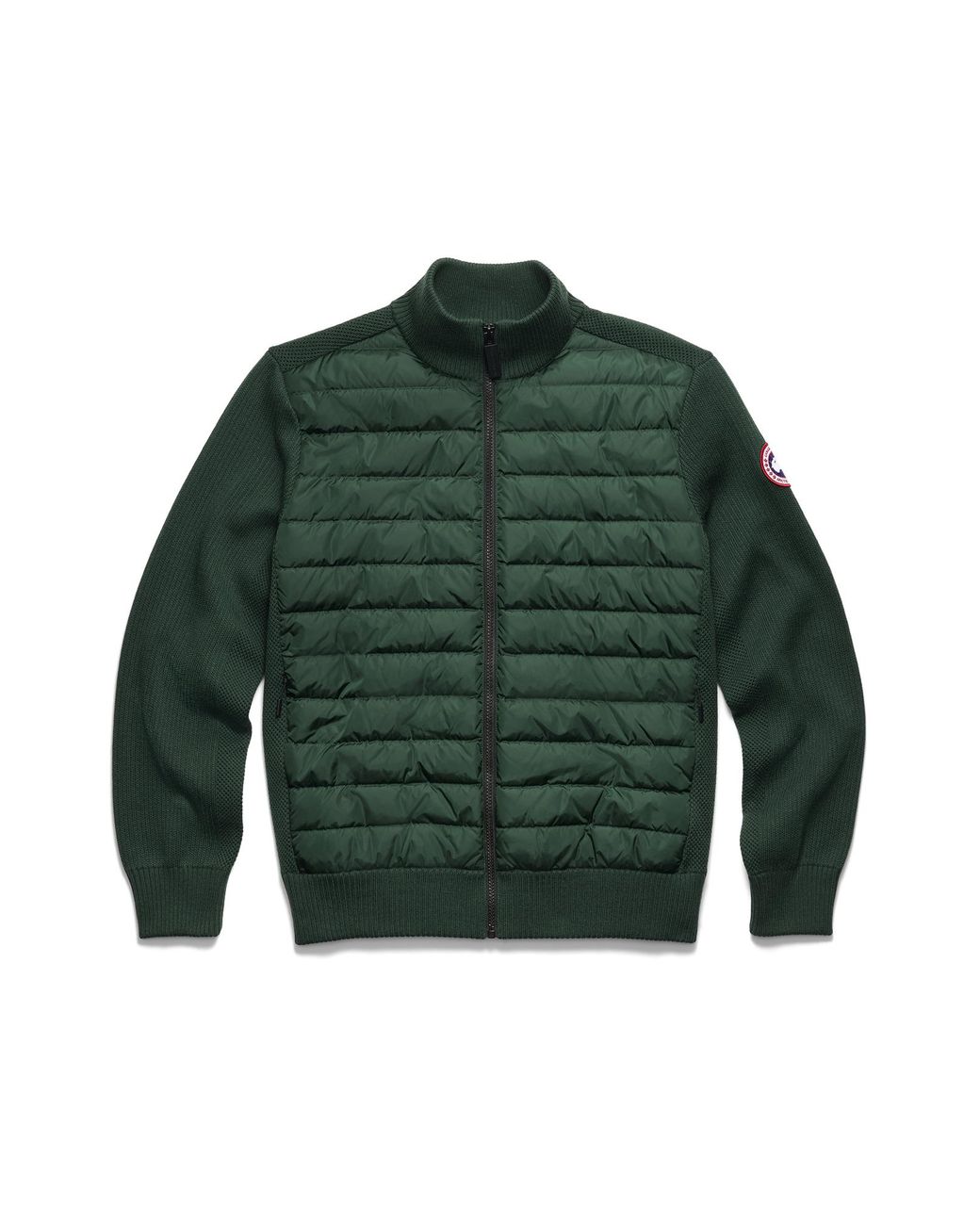 Canada Goose Green Hybridge Knit Jacket for men