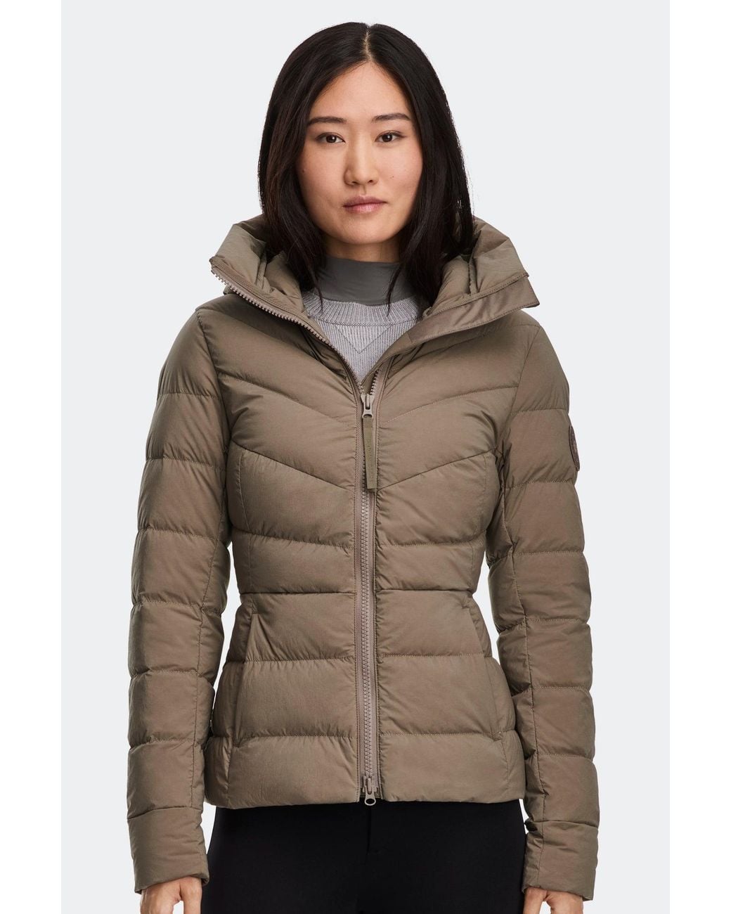 Canada Goose Brown Clair Jacket Tonal Disc