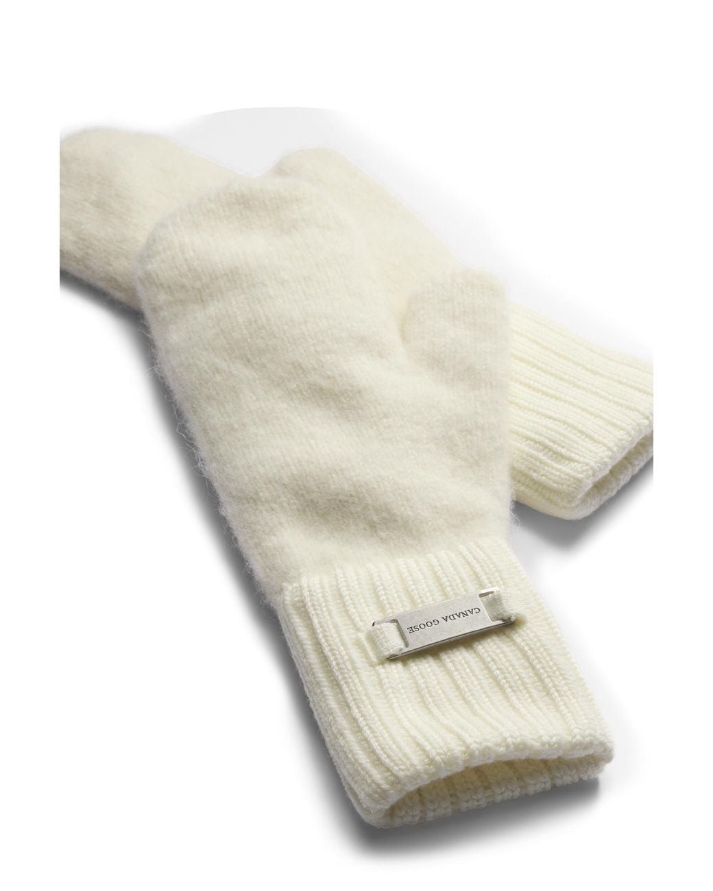 Canada Goose White Alpaca Mitten