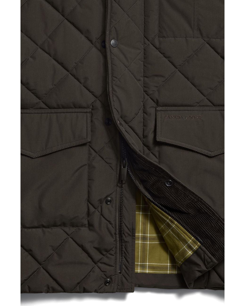 Canada Goose Black Terra Coat for men