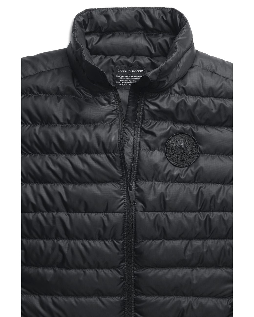 Canada Goose Black Aethera Vest Tonal Disc