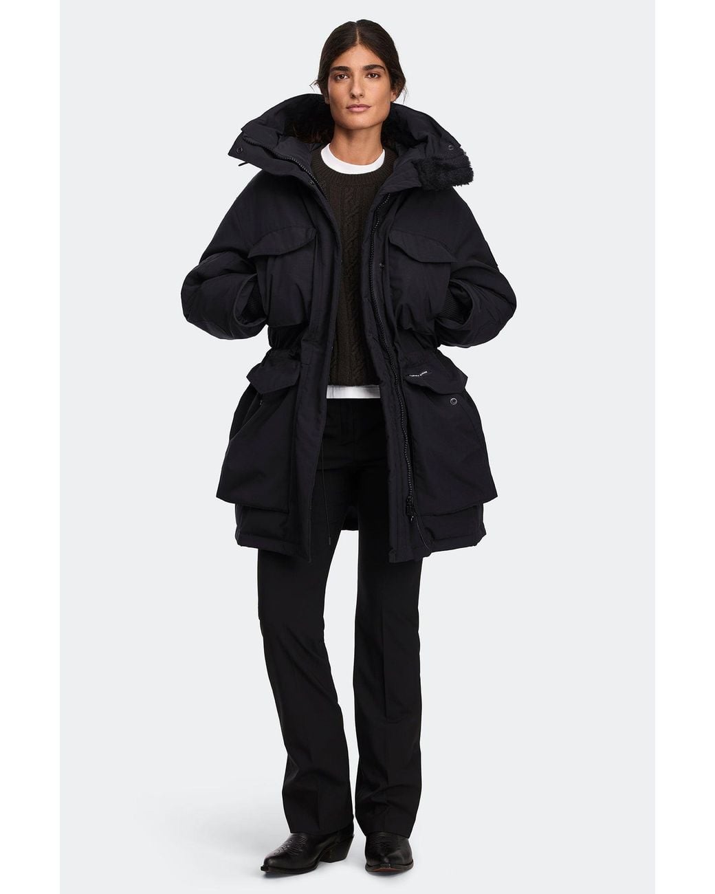 Canada Goose Black Erie Parka Tonal Disc