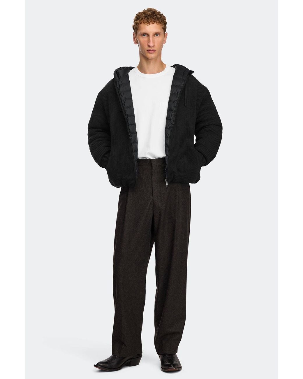Canada Goose Black Hybridge Hunter Full Zip Hoodie for men