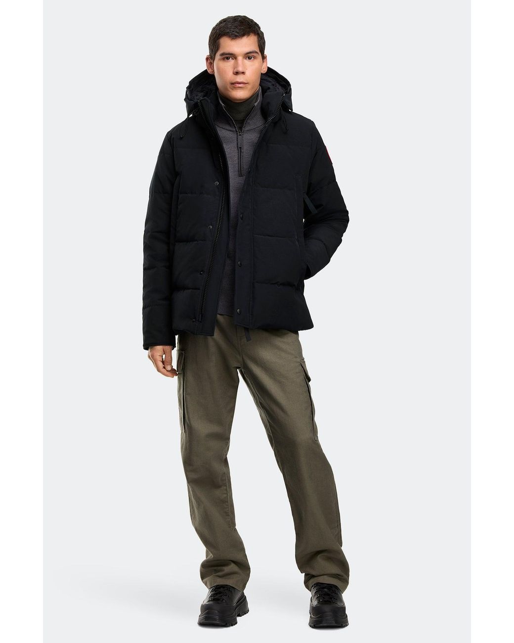 Canada Goose Black Wyndham Parka for men
