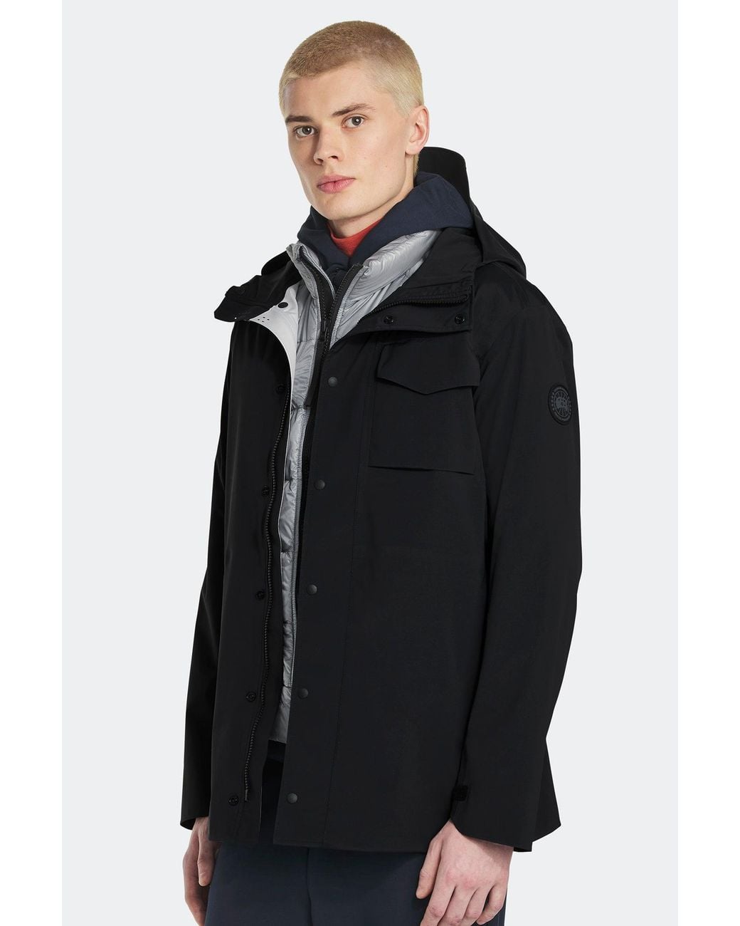 Canada Goose Black Nanaimo Rain Jacket Disc for men