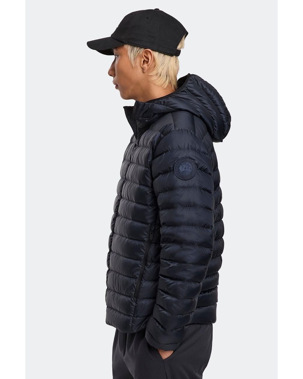 Canada Goose Blue Stratus Hoodie Tonal Disc for men