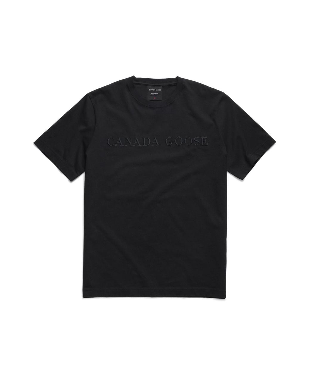 Canada Goose Black Vantage Embroidered T-Shirt for men