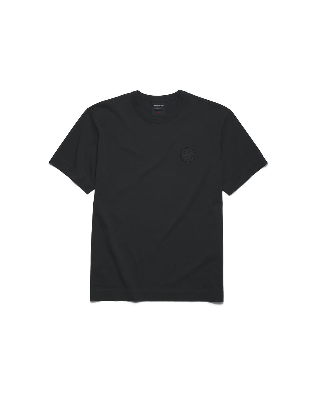 Canada Goose Black Gladstone Embroidered Relaxed T-Shirt for men