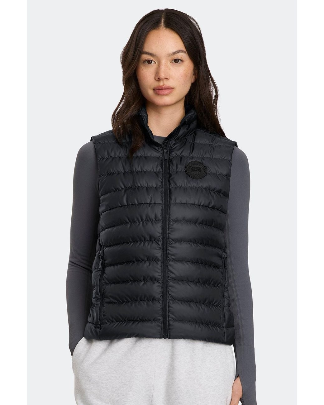 Canada Goose Black Aethera Vest Tonal Disc