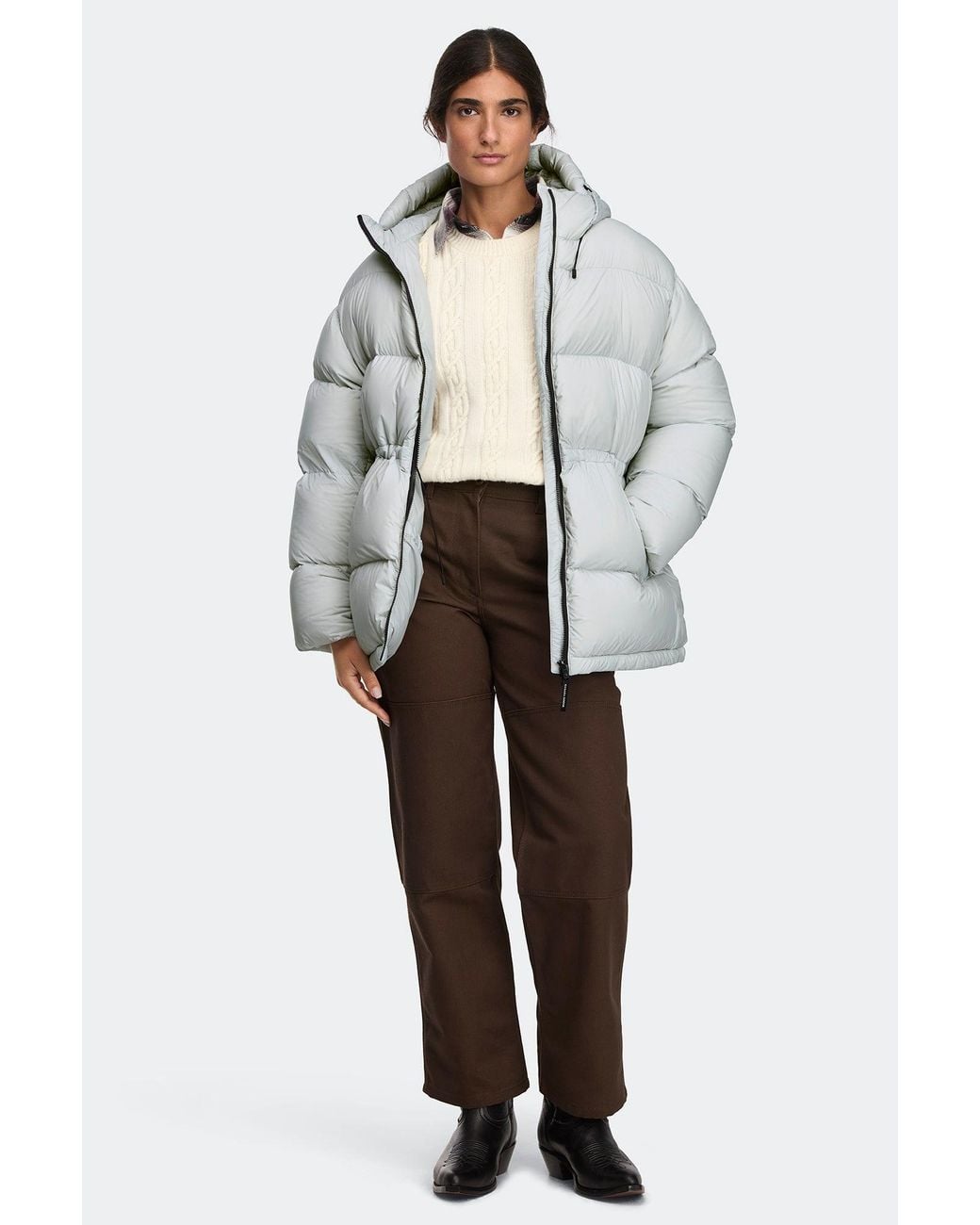 Canada Goose Gray Fallon Puffer Coat