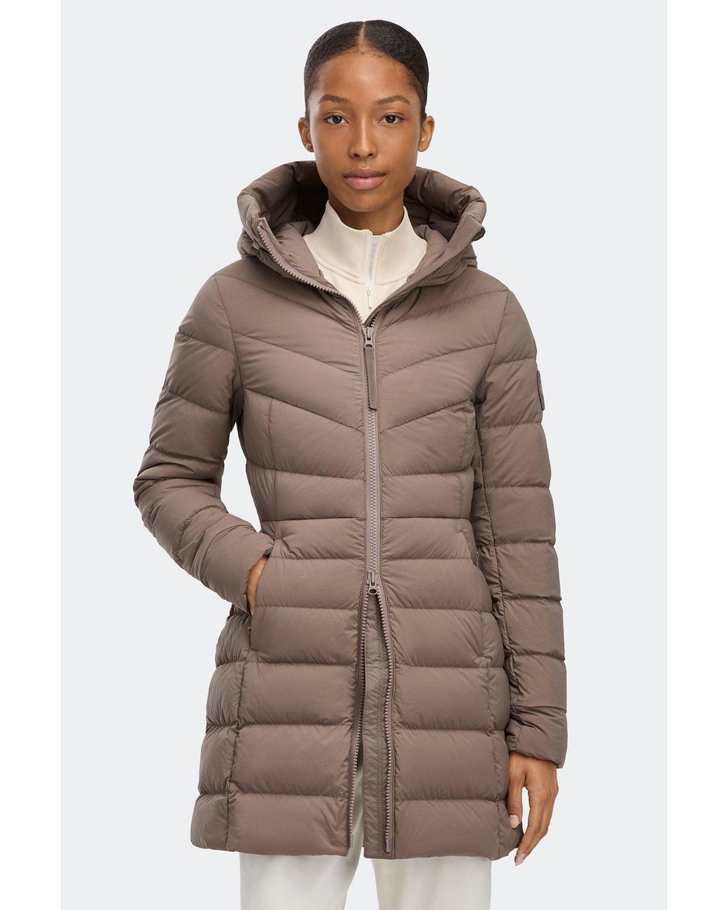 Canada Goose Brown Clair Coat Tonal Disc