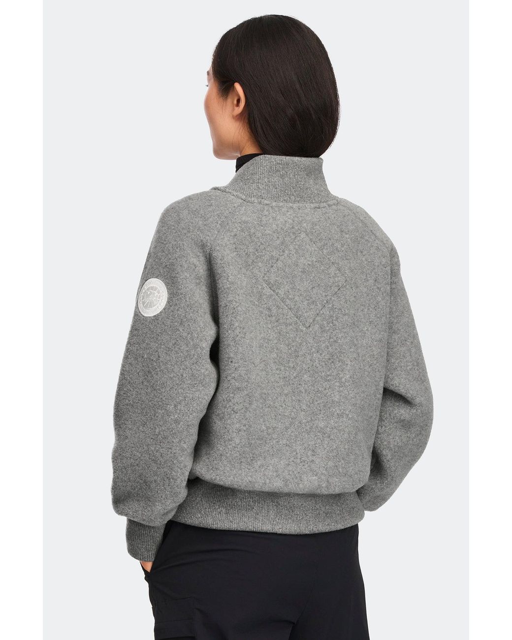 Canada Goose Black Sierra Fleece Bomber Disc