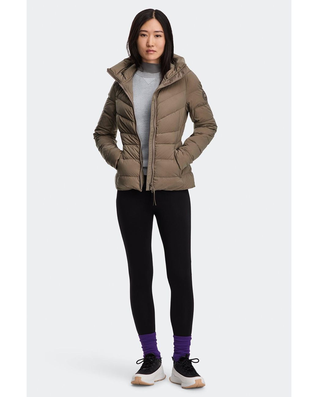 Canada Goose Brown Clair Jacket Tonal Disc