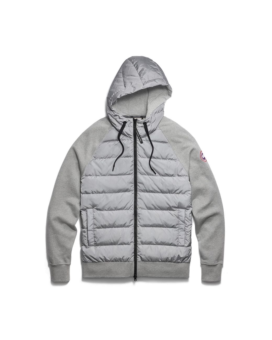 Canada Goose Gray Hybridge Huron Full Zip Hoodie for men