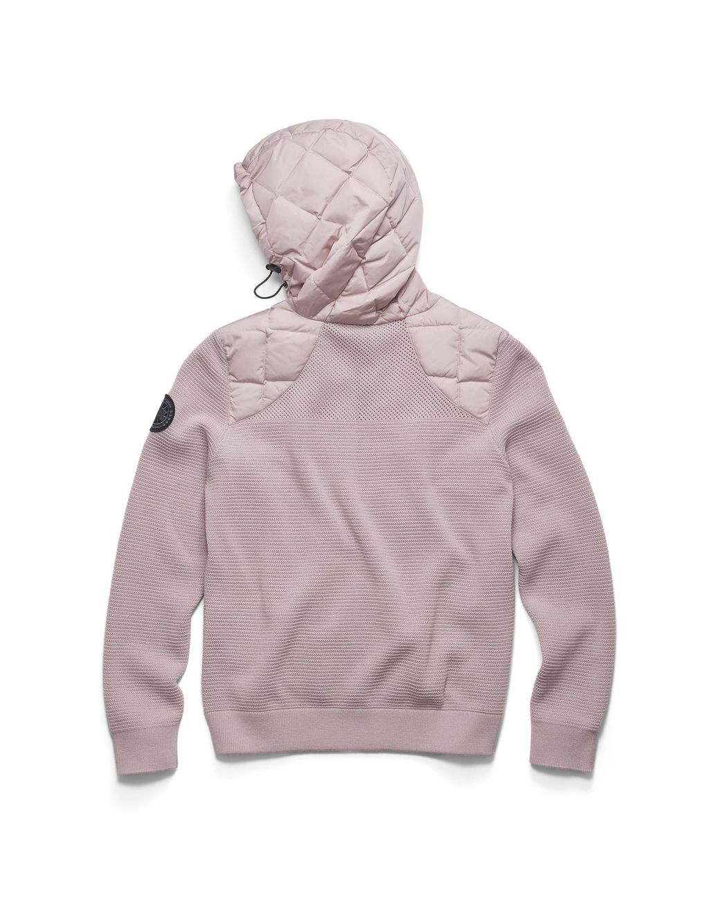 Canada Goose Black Hybridge Quilted Knit Hoodie Disc