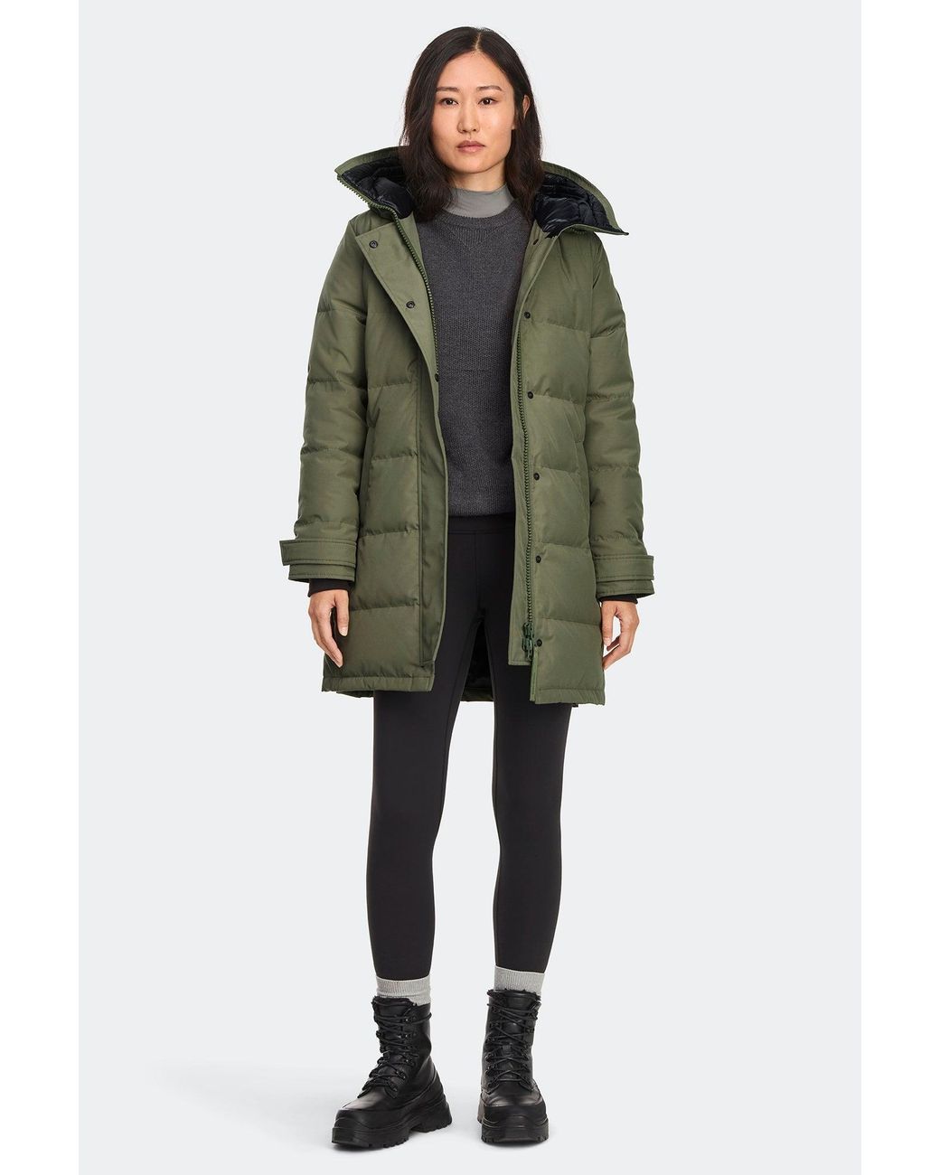 Canada Goose Green Shelburne Parka Tonal Disc