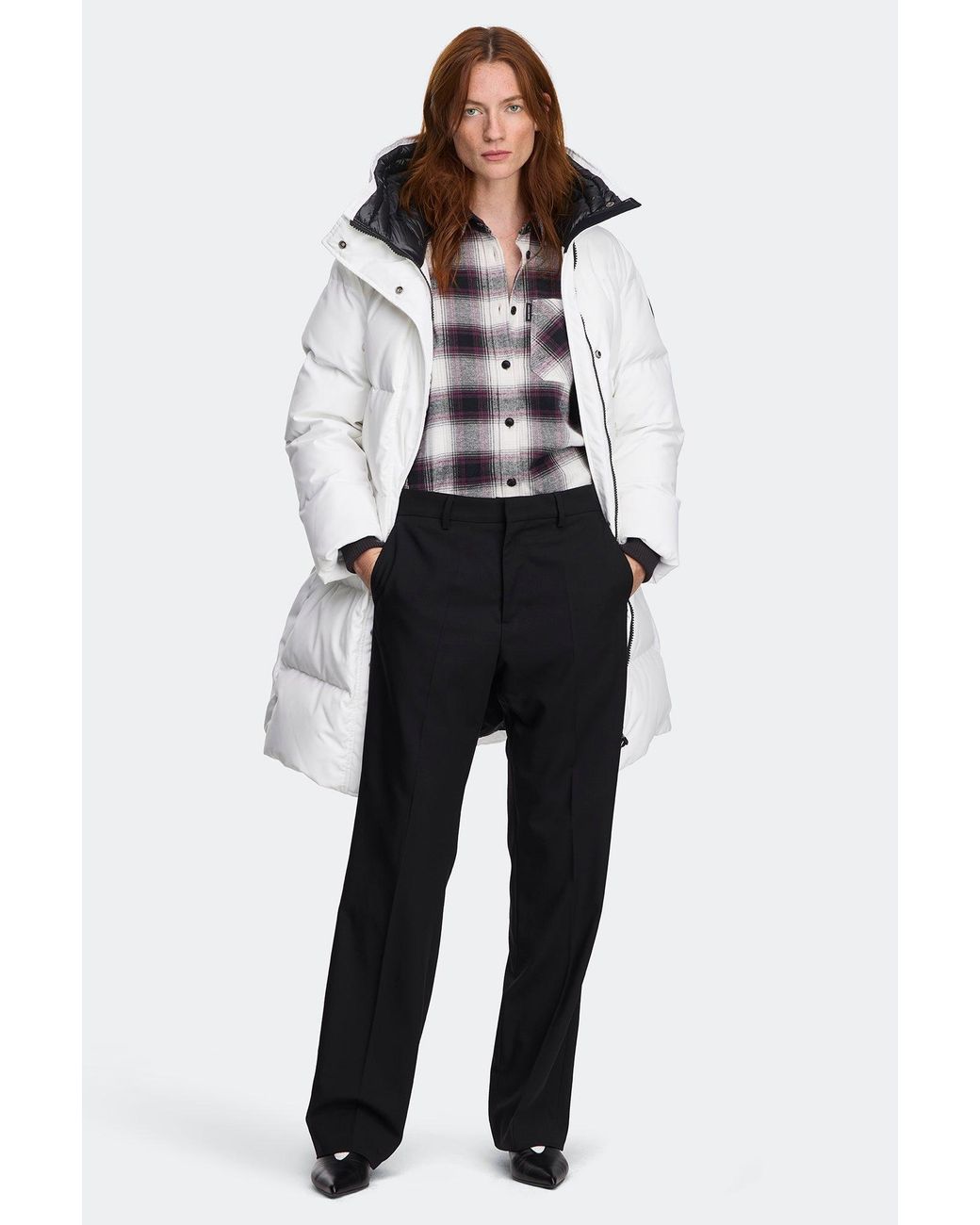 Canada Goose White Louise Parka Disc