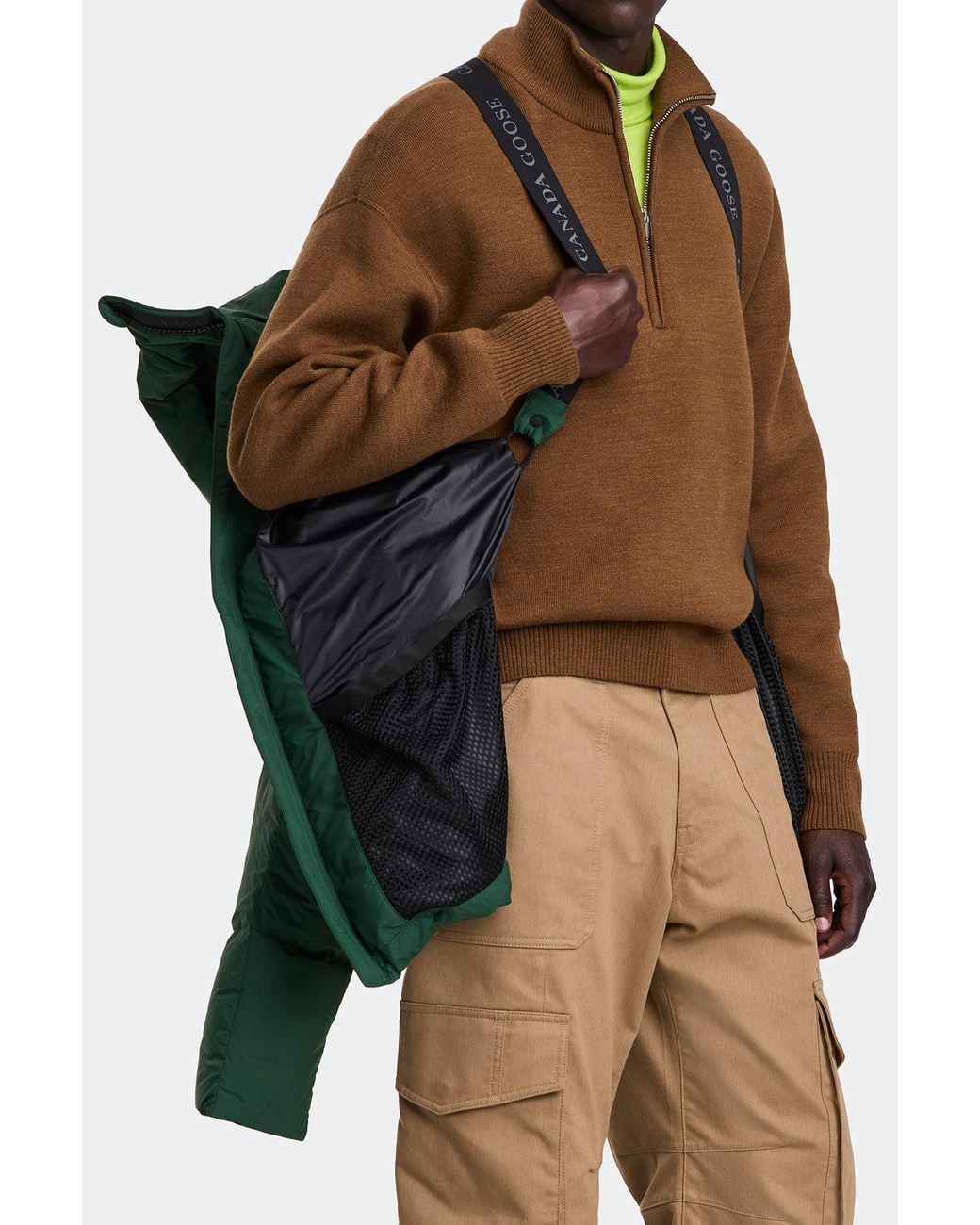 Canada Goose Green Crofton Enduraluxe Puffer for men
