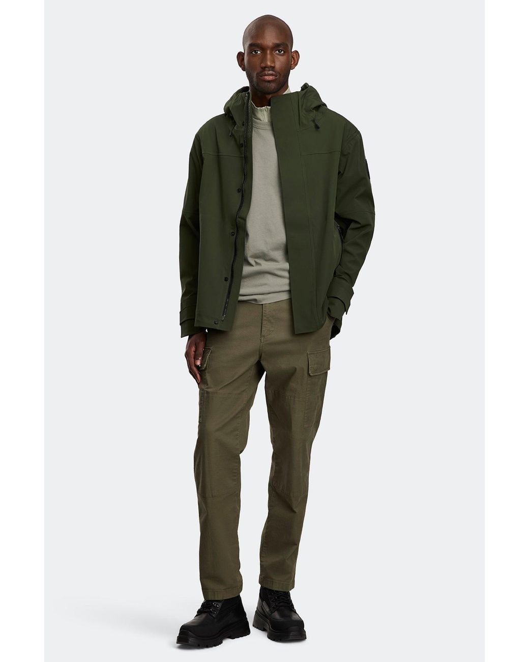 Canada Goose Green Rupert Rain Jacket Disc for men
