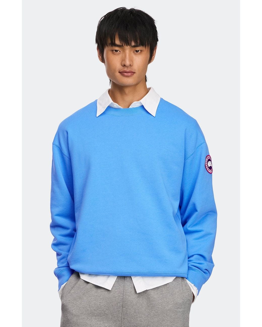 Canada Goose Blue Rove Relaxed Sweatshirt for men