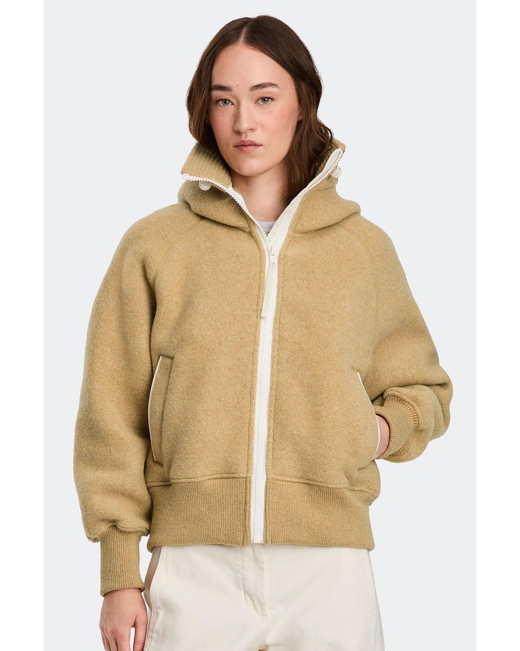 Canada Goose Natural Chilliwack Fleece Bomber Disc