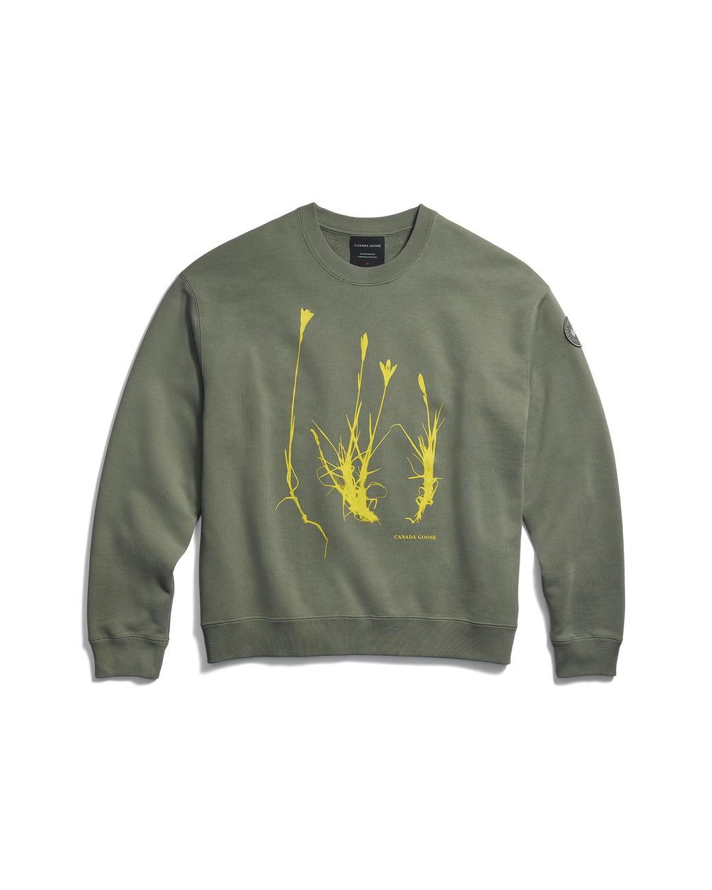 Canada Goose Green Wander Flower Sweatshirt